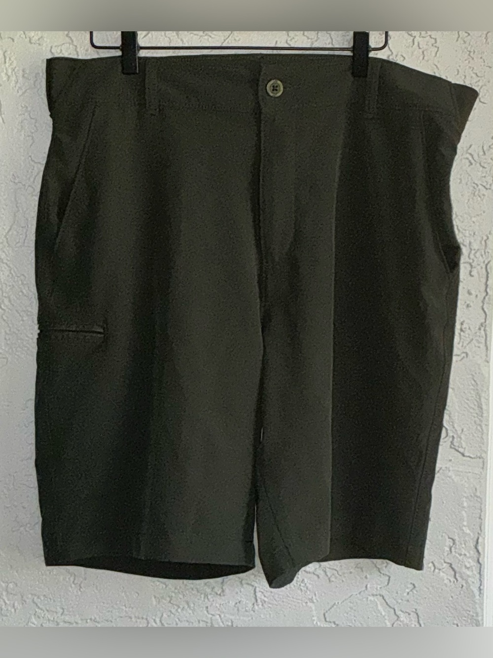 Lee Men's Dark Olive Flat-Front Tr-Flex Shorts